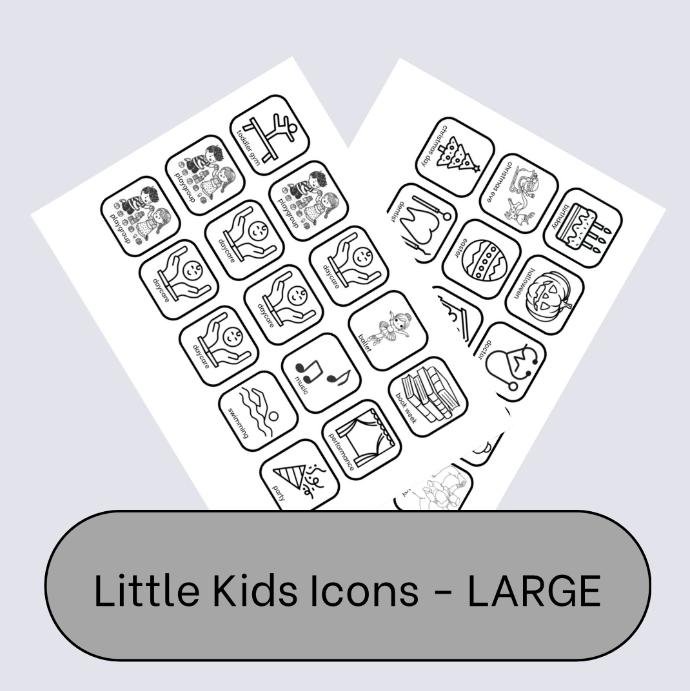 Little Kid Icons - Large Size